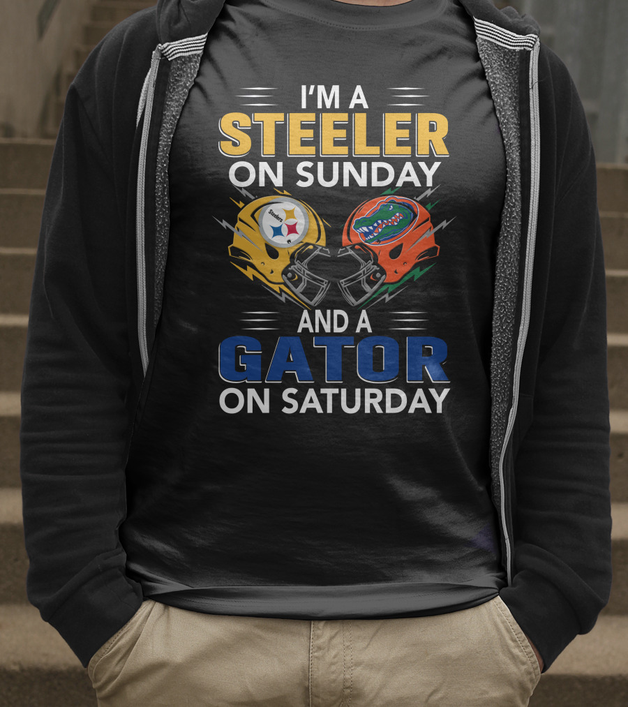 I'm A Steeler On Sunday And A Gator On Saturday T-Shirt