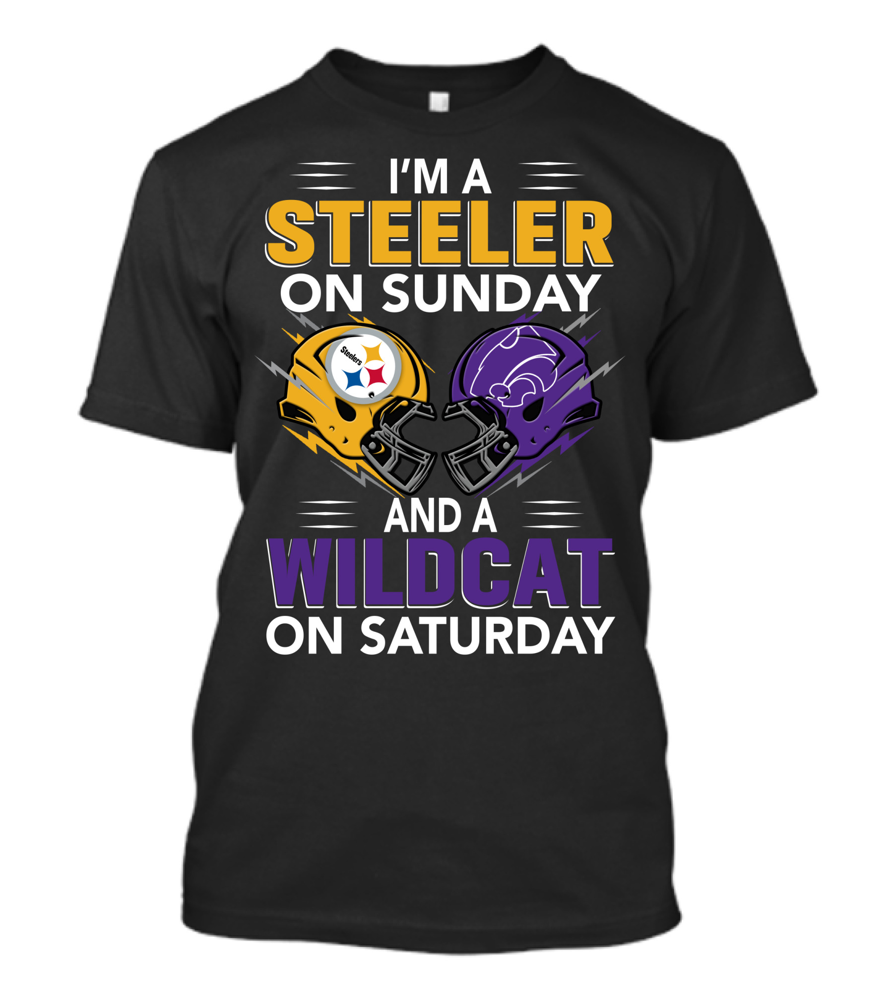 I'm A Steeler On Sunday And A Wildcat On Saturday T-Shirt