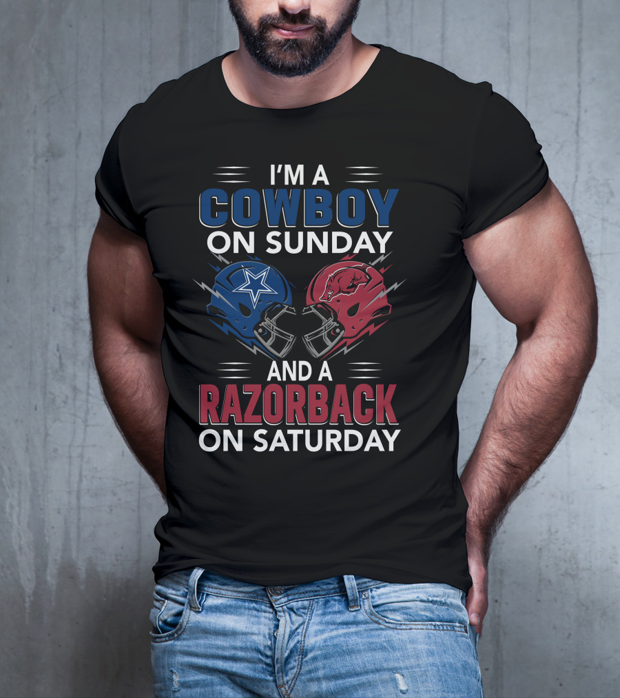 I'm A Cowboy On Sunday And A Razorback On Saturday T-Shirt