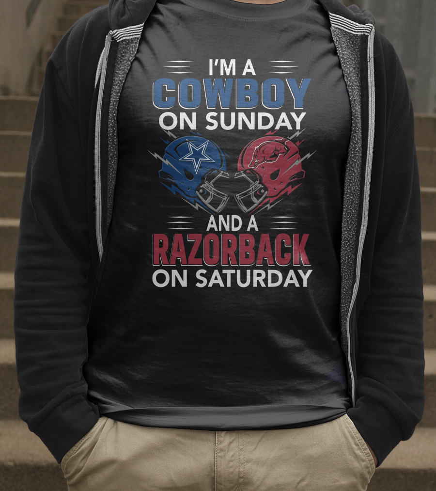 I'm A Cowboy On Sunday And A Razorback On Saturday T-Shirt