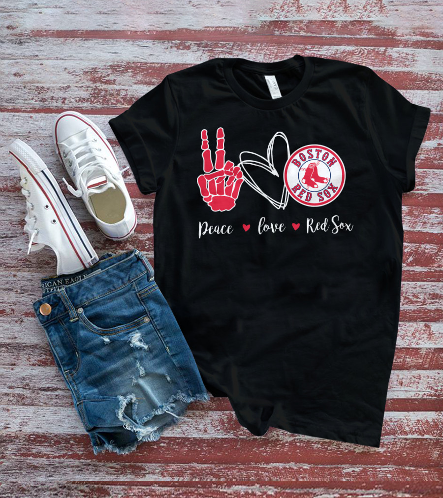 Peace Love Boston Red Sox T-Shirt