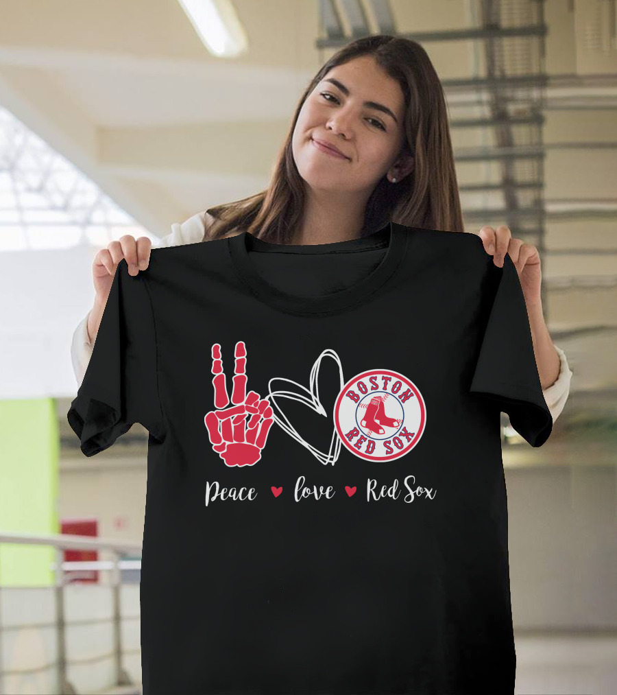 Peace Love Boston Red Sox T-Shirt