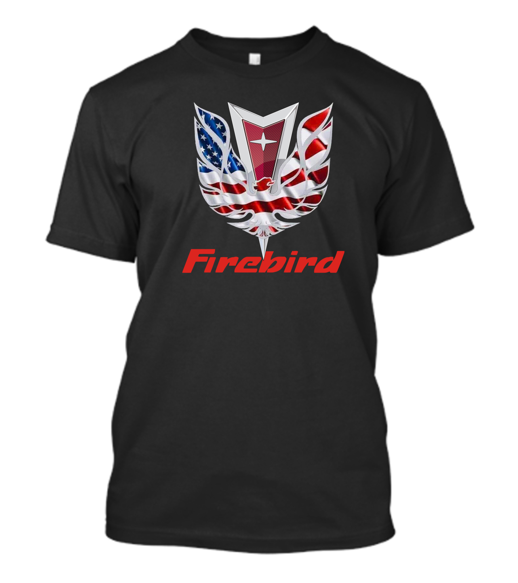Firebird American Flag Eagle Emblem T-Shirt