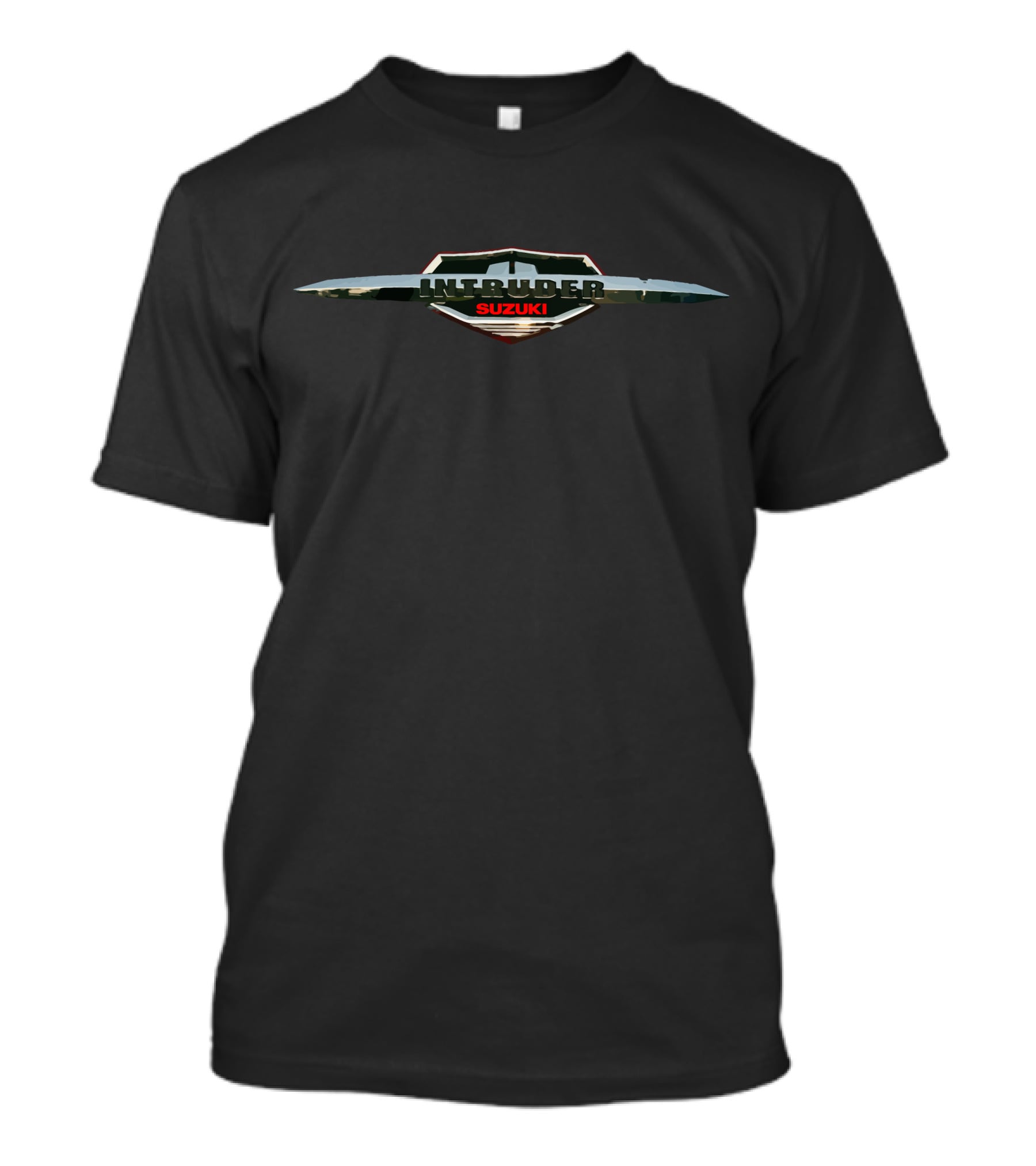 Intruder Suzuki Classic Motorcycle Emblem T-Shirt
