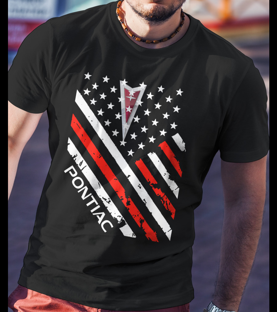 Pontiac Stars Stripes Emblem T-Shirt