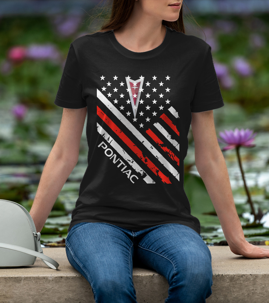 Pontiac Stars Stripes Emblem T-Shirt