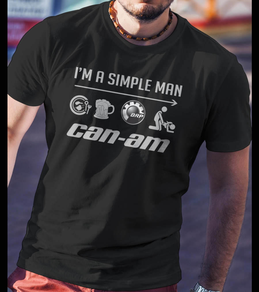 I'm A Simple Man Can-Am BRP Icons T-Shirt