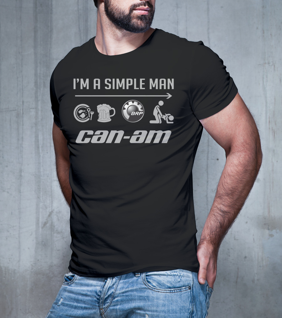 I'm A Simple Man Can-Am BRP Icons T-Shirt