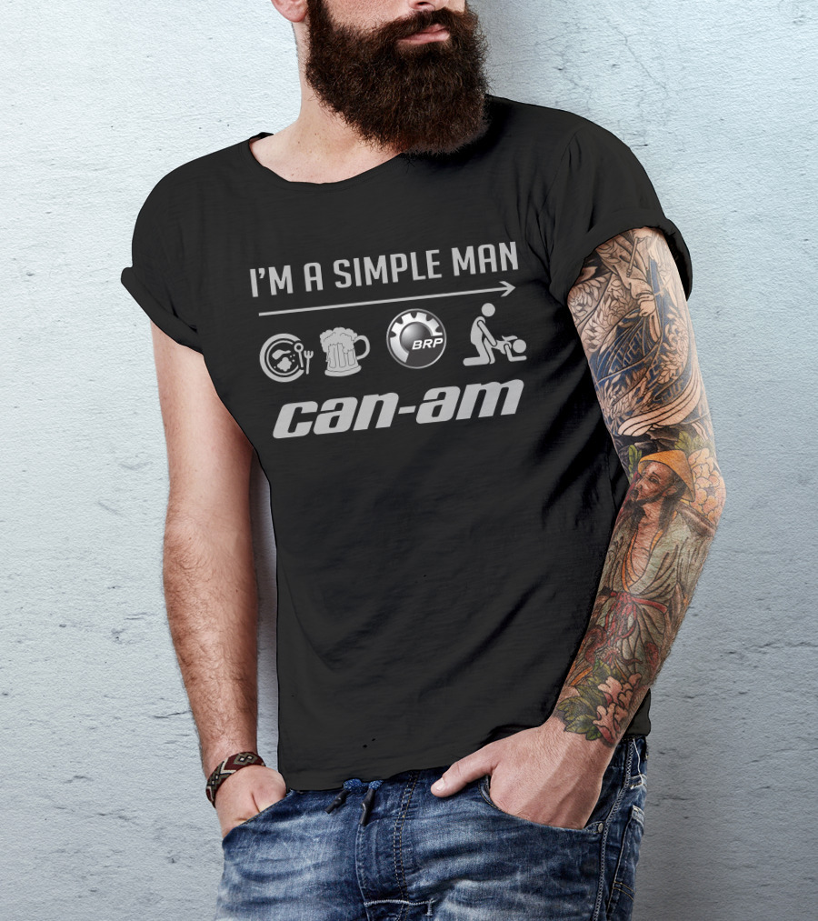I'm A Simple Man Can-Am BRP Icons T-Shirt
