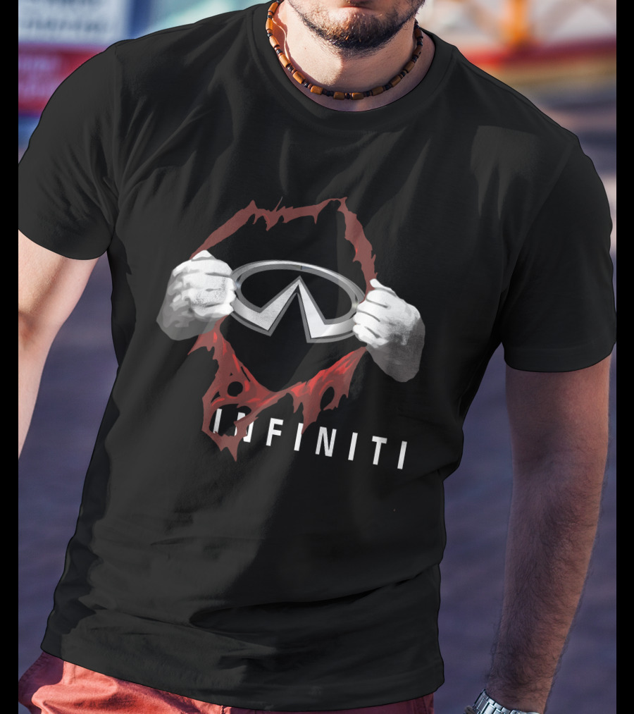 INFINITI Logo Superhero Unveiling Hands T-Shirt