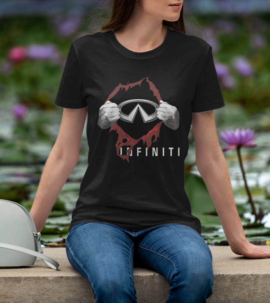 INFINITI Logo Superhero Unveiling Hands T-Shirt