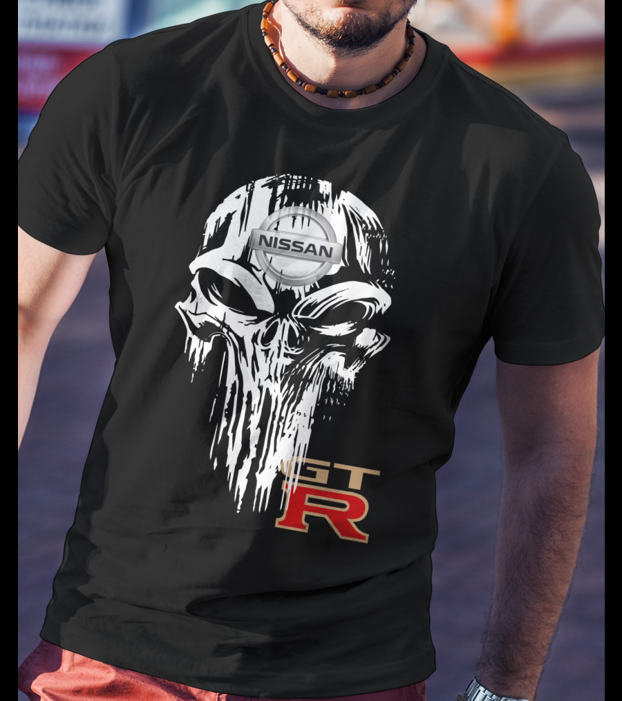 NISSAN GTR Skull Emblem T-Shirt