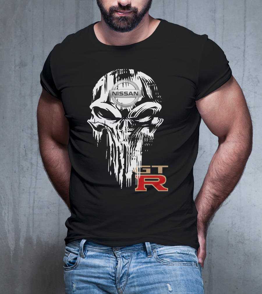 NISSAN GTR Skull Emblem T-Shirt