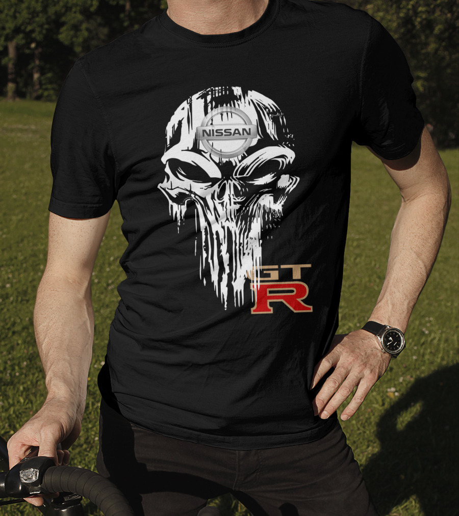 NISSAN GTR Skull Emblem T-Shirt
