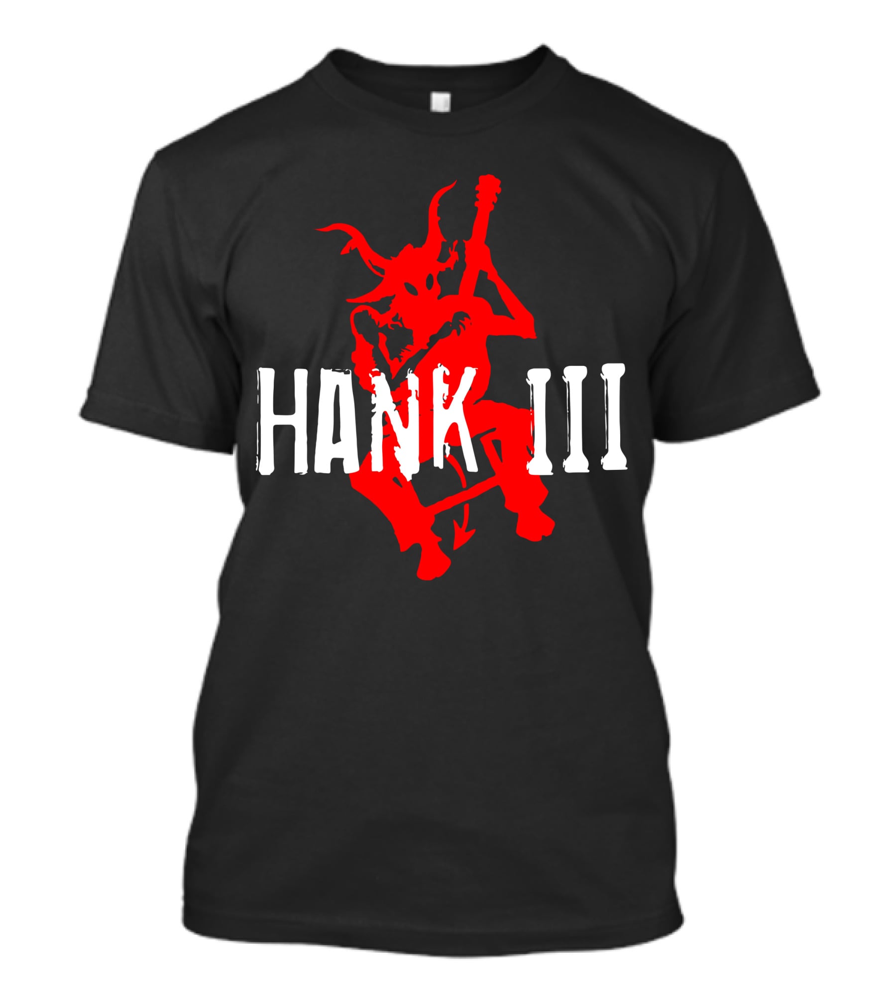 Hank III Red Devil Playing Guitar T-Shirt