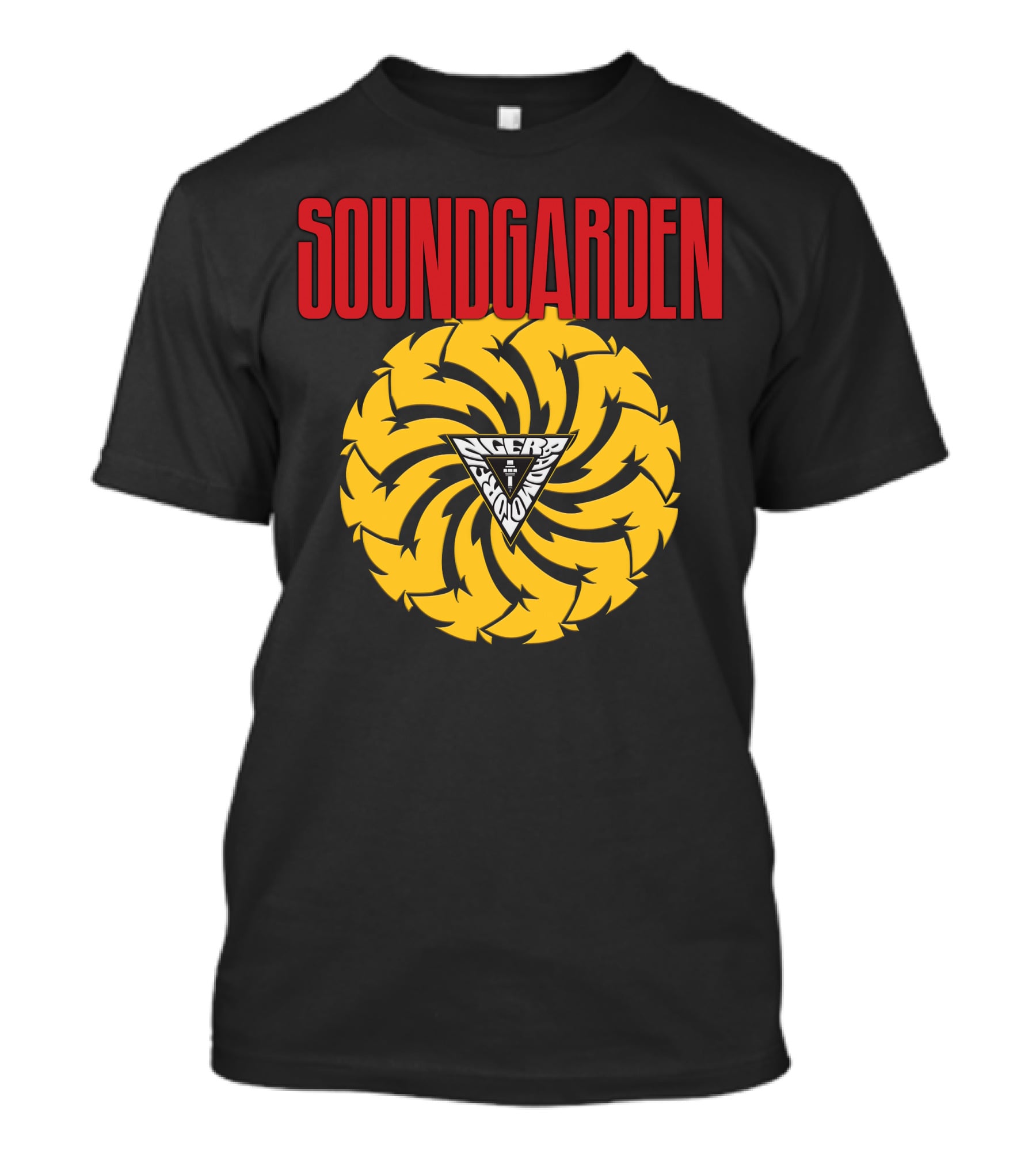 Soundgarden Badmotorfinger Yellow Spiral T-Shirt