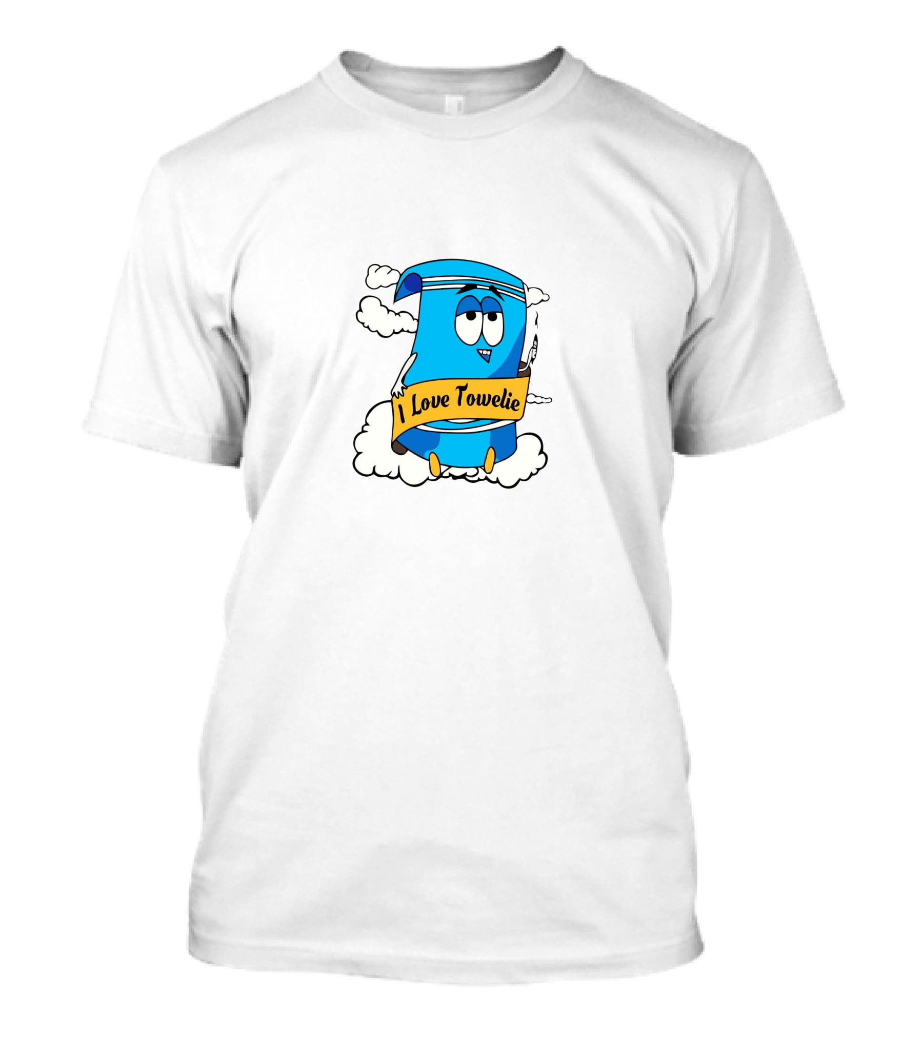 I Love Towelie South Park Cartoon Character With Joint And Clouds T-Shirt