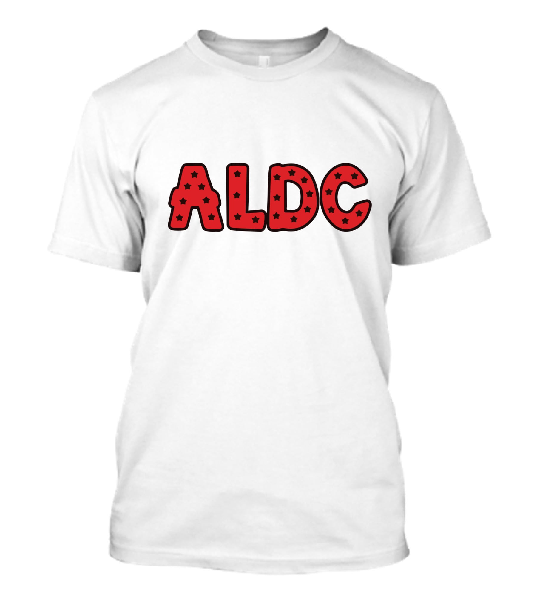 ALDC Red Lettering With Stars T-Shirt