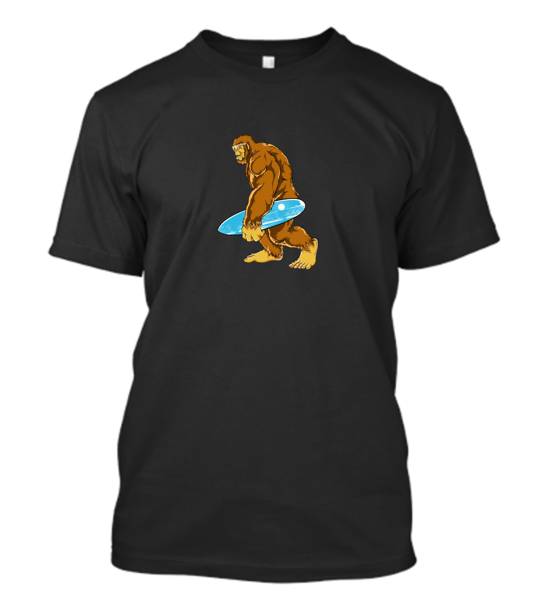 Bigfoot Surfing Hawaiian T-Shirt