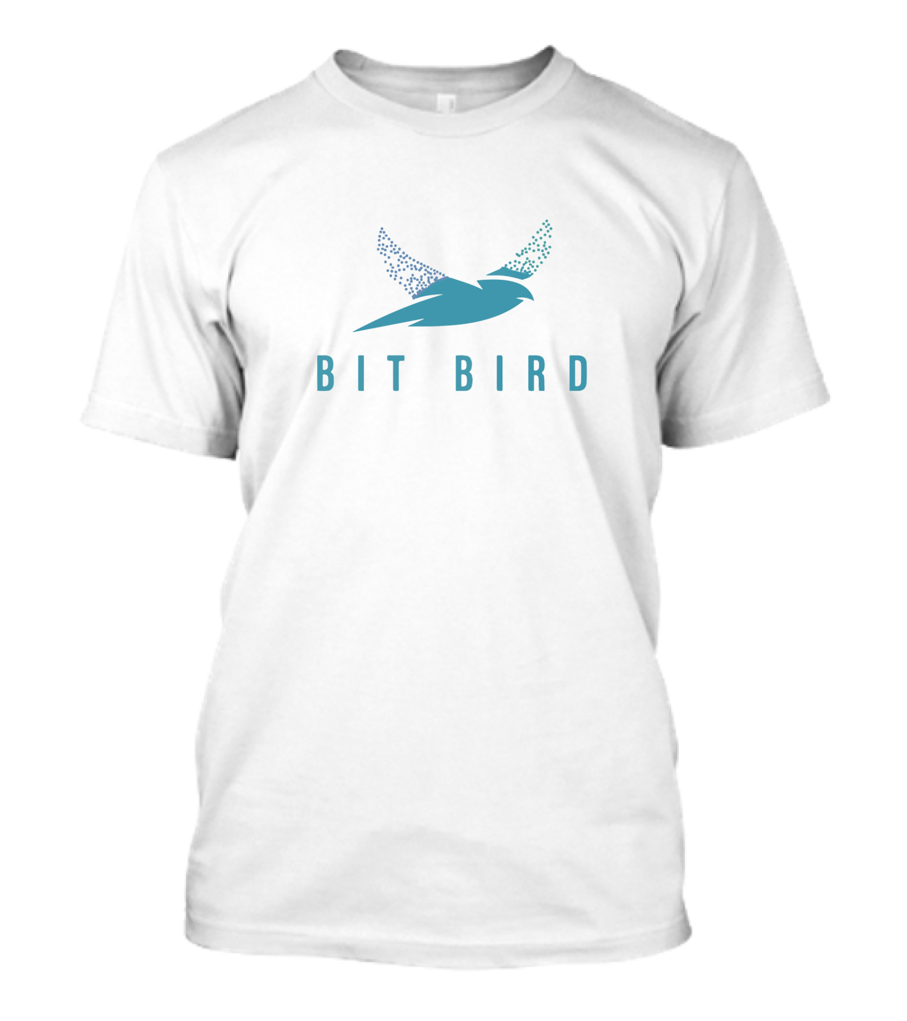 Bit Bird Logo With Stylized Digital Wing T-Shirt