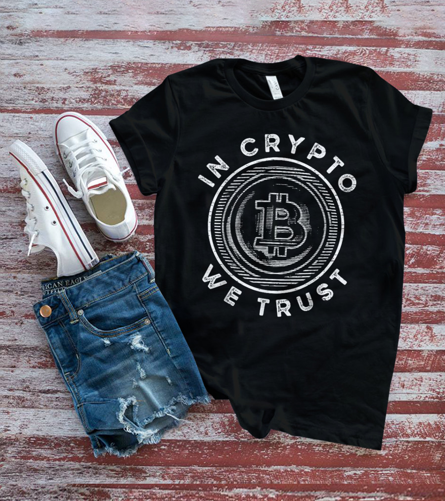 In Crypto We Trust Bitcoin Fan T-Shirt