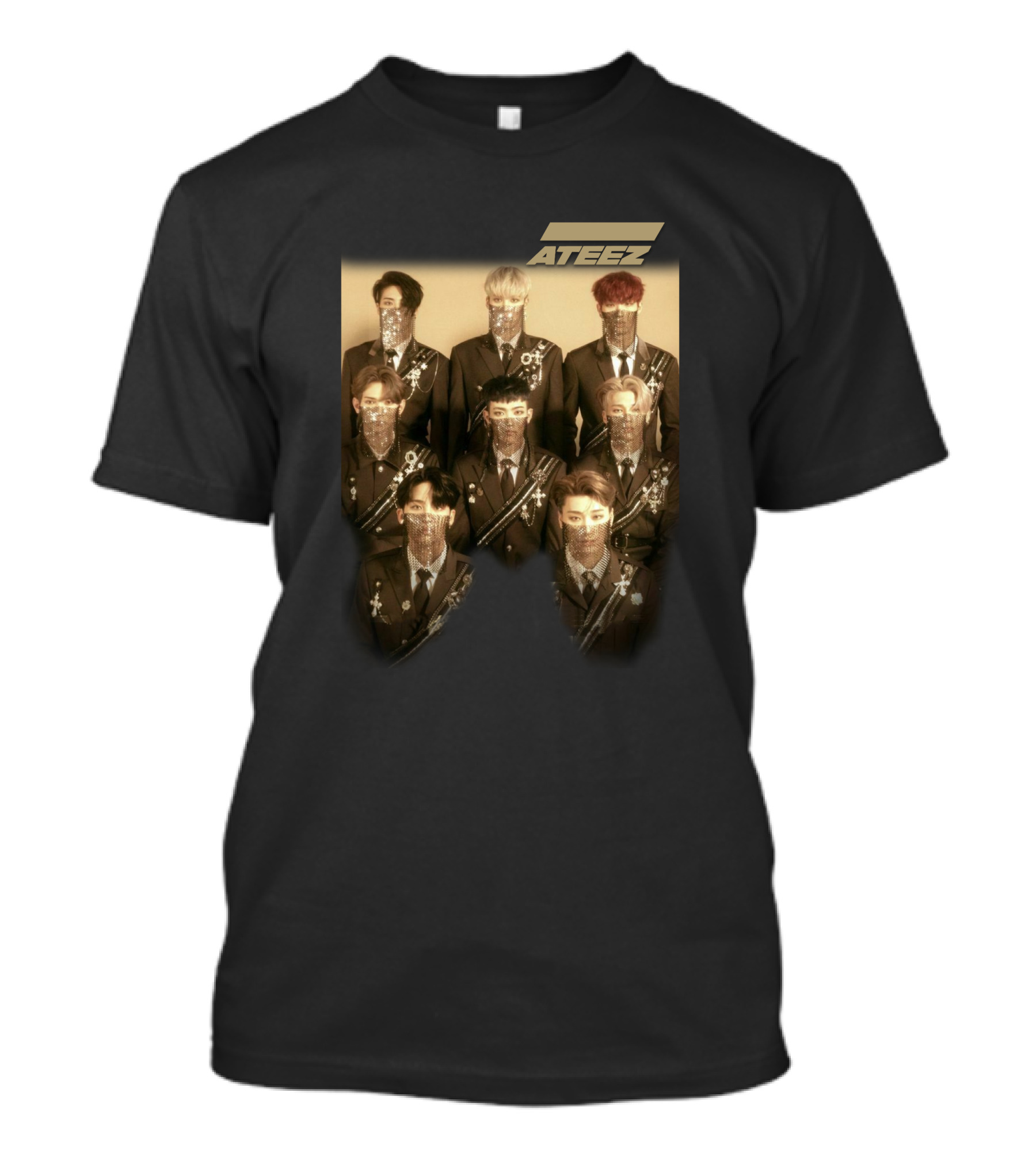 ATEEZ Band Members In Ornate Military-Style Outfits T-Shirt