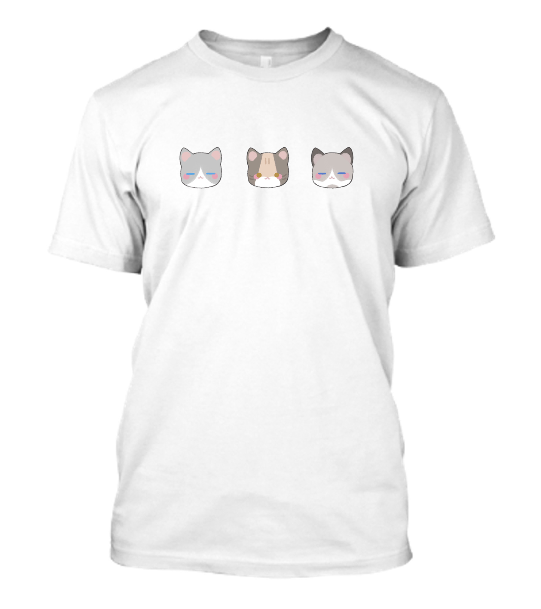 Wendy Natsumiii Merch Cute Cat Faces T-Shirt