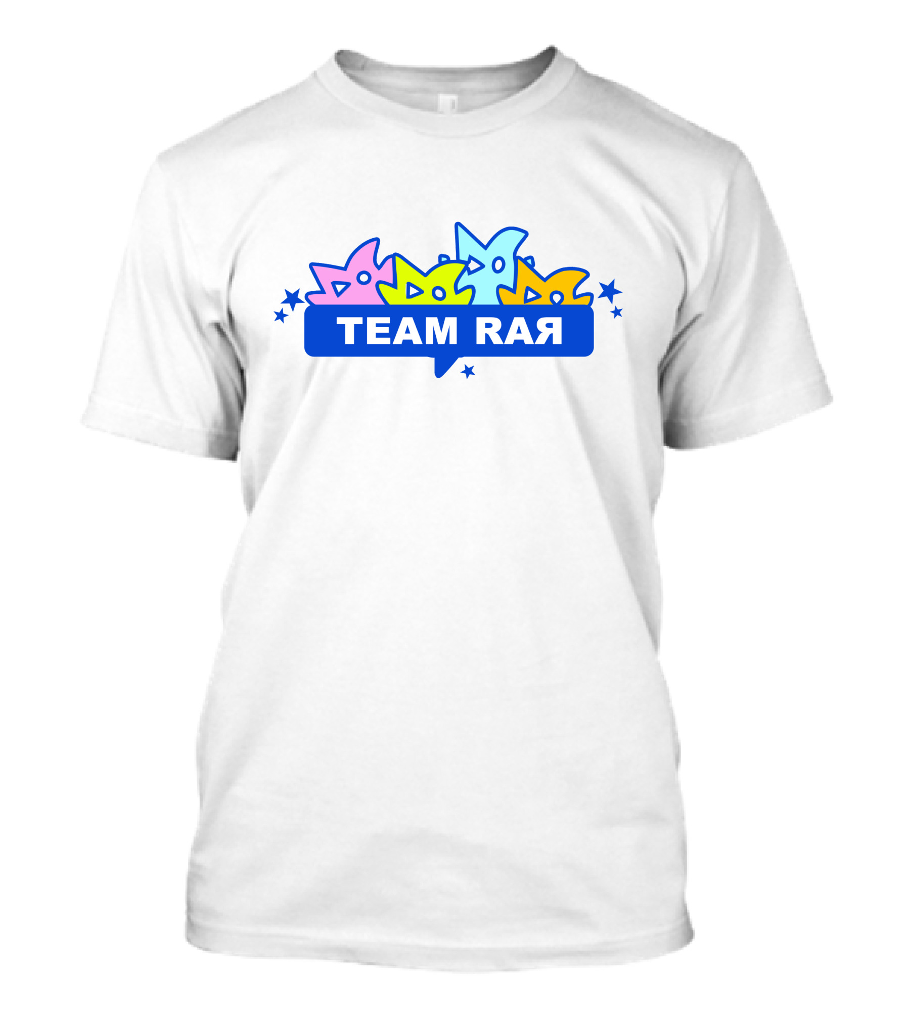 Team Rar Colorful Star Logo Merch Store T-Shirt