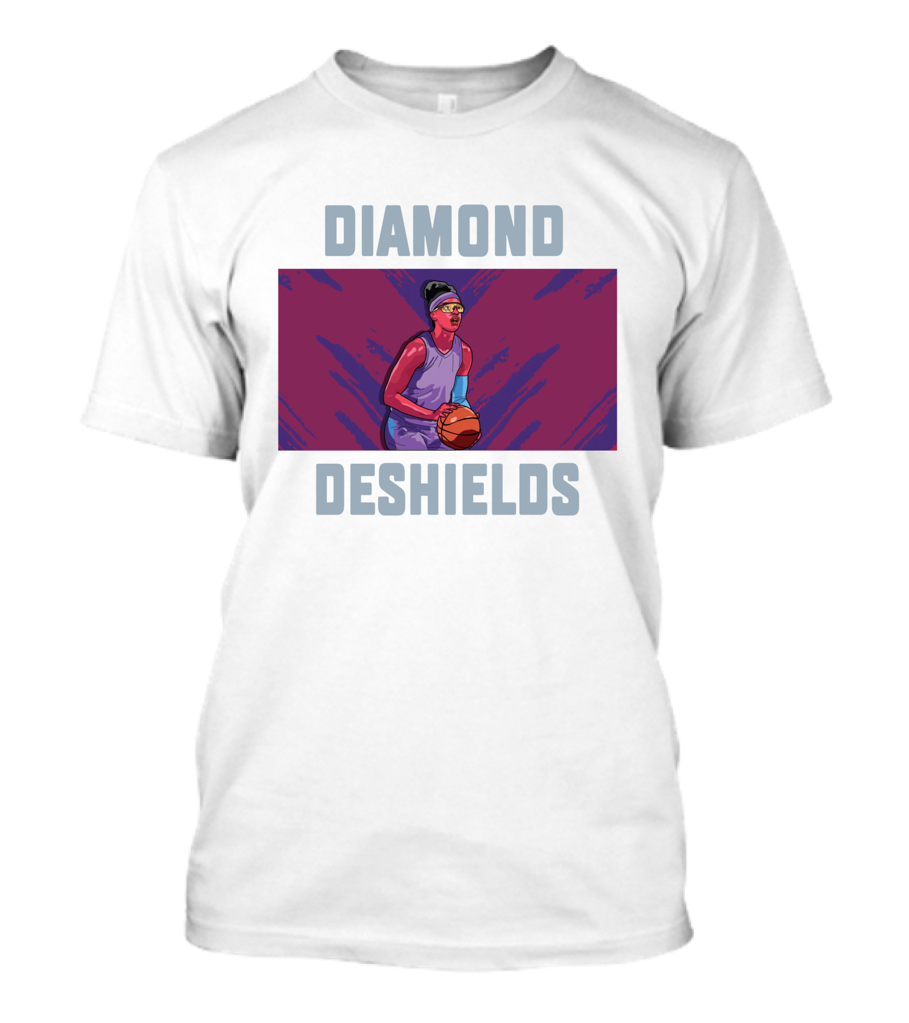 Diamond Deshields Basketball Player T-Shirt
