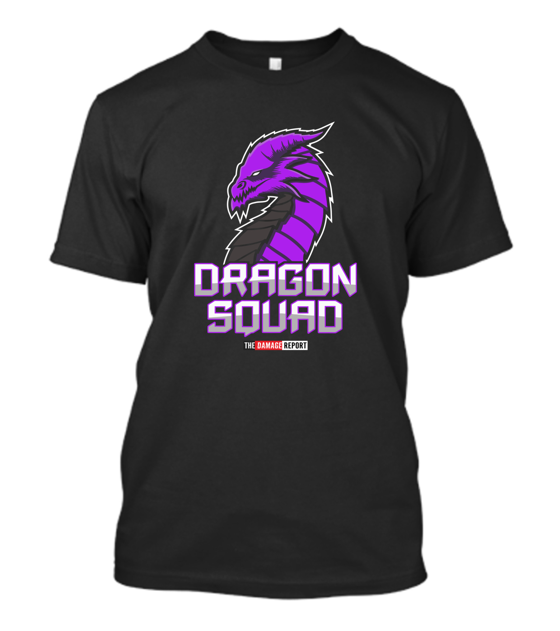 Purple Dragon Squad The Damage Report Purple Dragon Daddy Merch T-Shirt