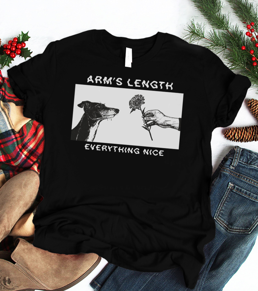 ARM'S LENGTH EVERYTHING NICE Dog And Flower T-Shirt