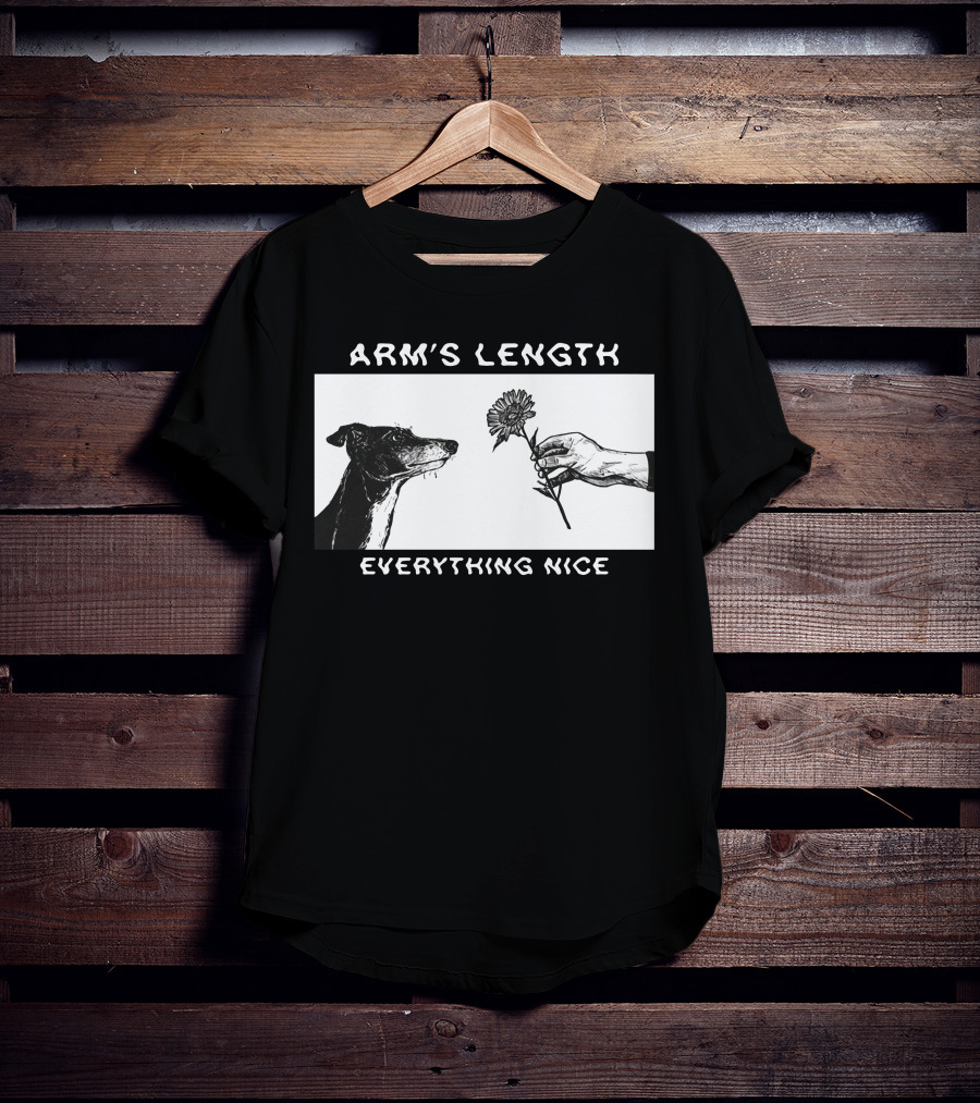 ARM'S LENGTH EVERYTHING NICE Dog And Flower T-Shirt