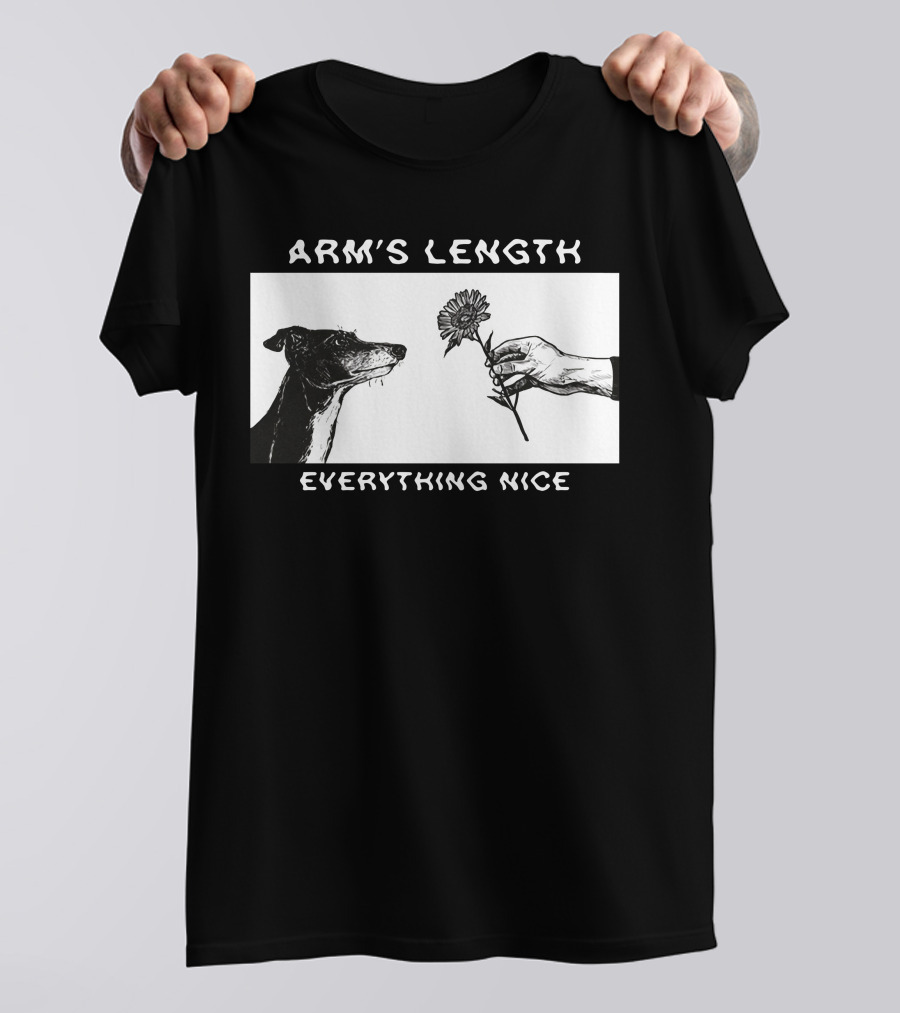 ARM'S LENGTH EVERYTHING NICE Dog And Flower T-Shirt