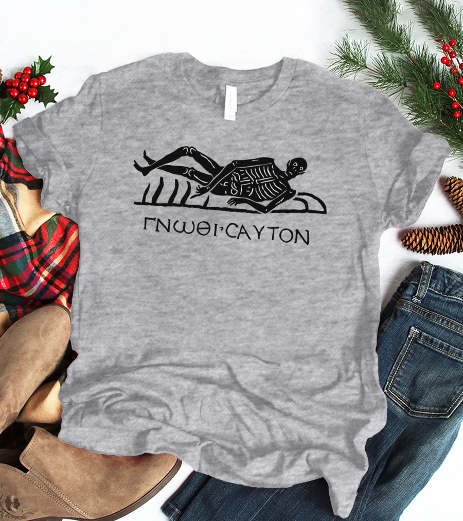 Know Thyself GNOΘI CAYTON Skeleton Archaeology Iconography T-Shirt