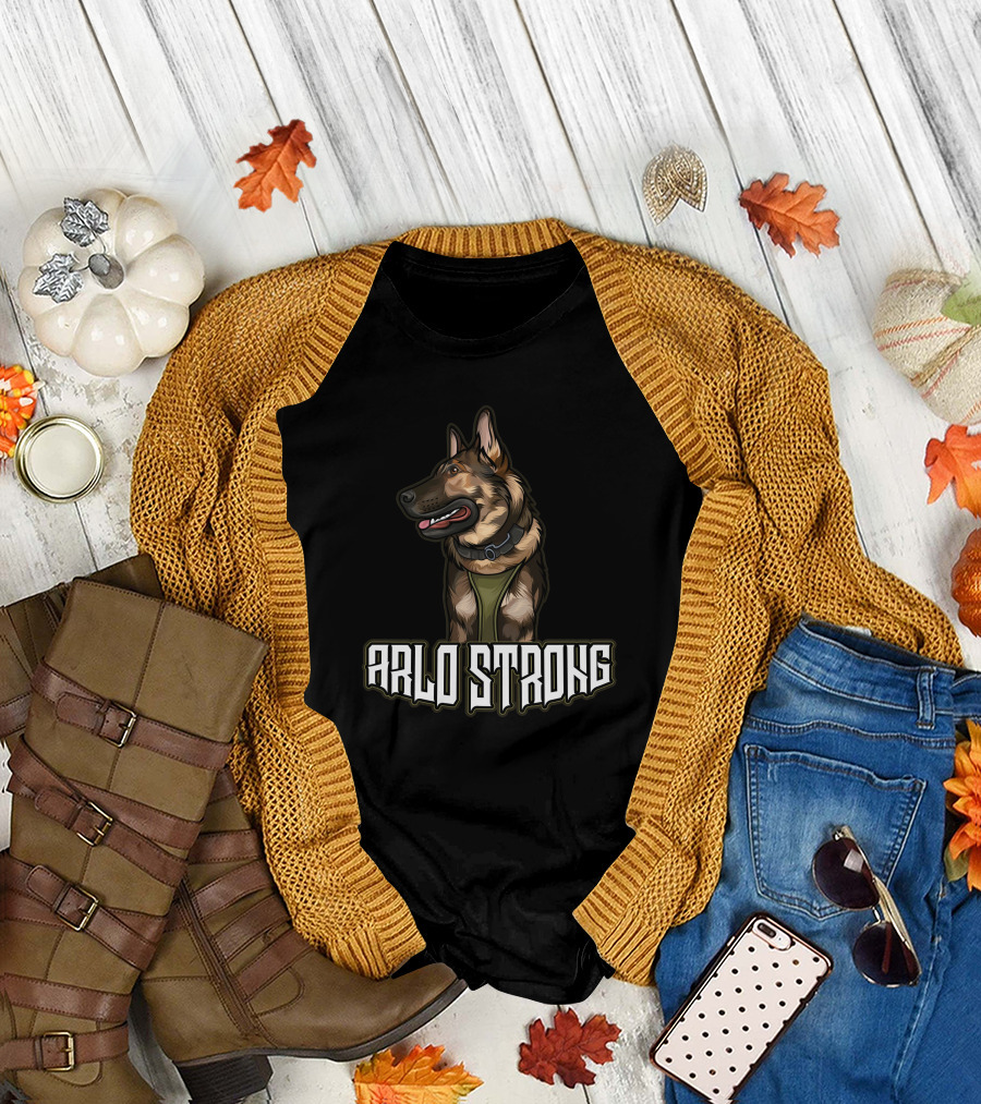 K9arlo Arlo Strong German Shepherd Featured T-Shirt
