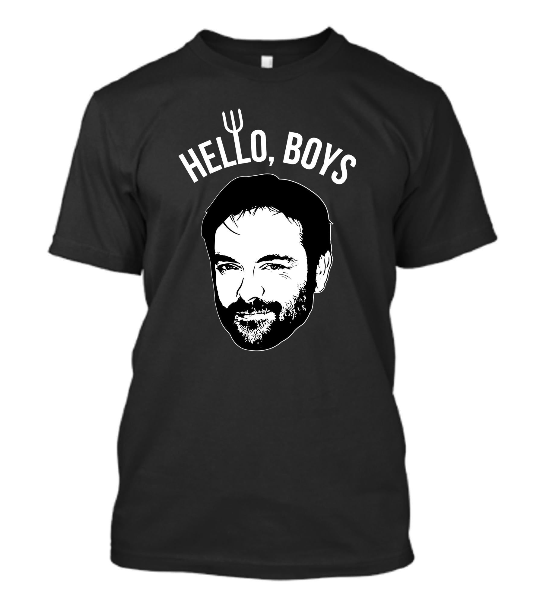 Mark Sheppard Merch Hello Boys Crowley Face T-Shirt