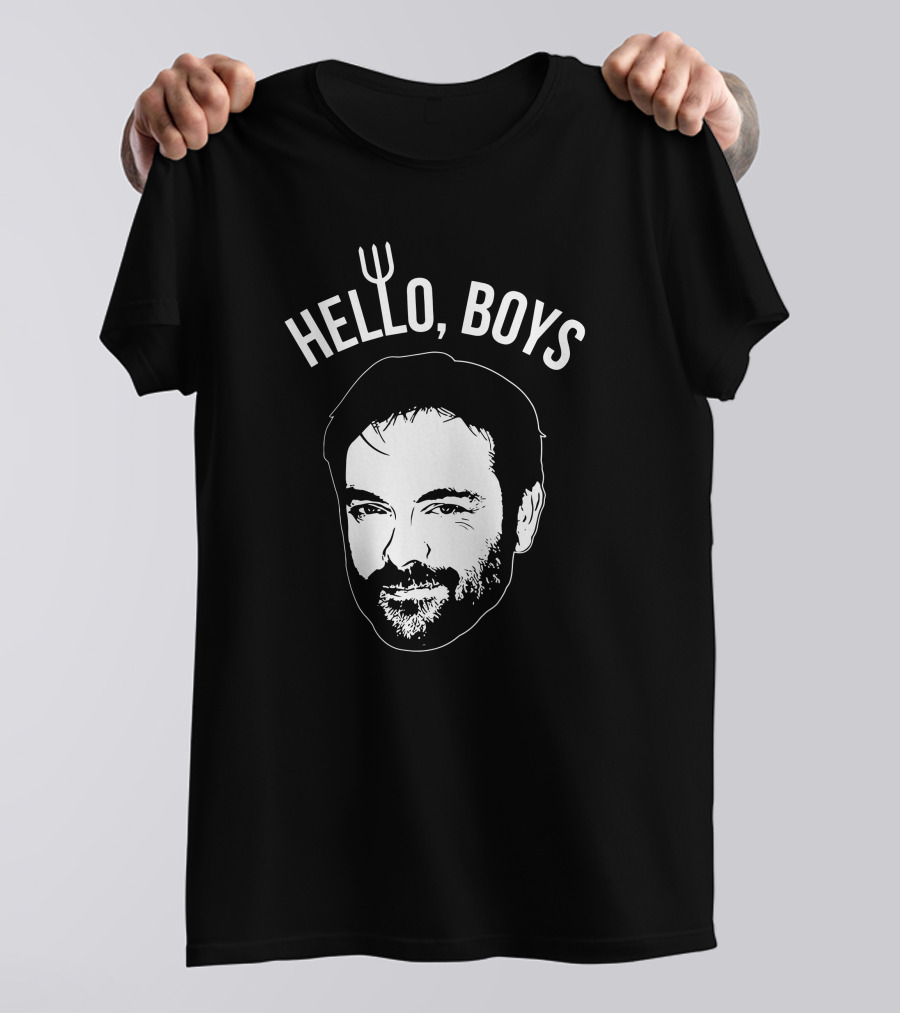 Mark Sheppard Merch Hello Boys Crowley Face T-Shirt