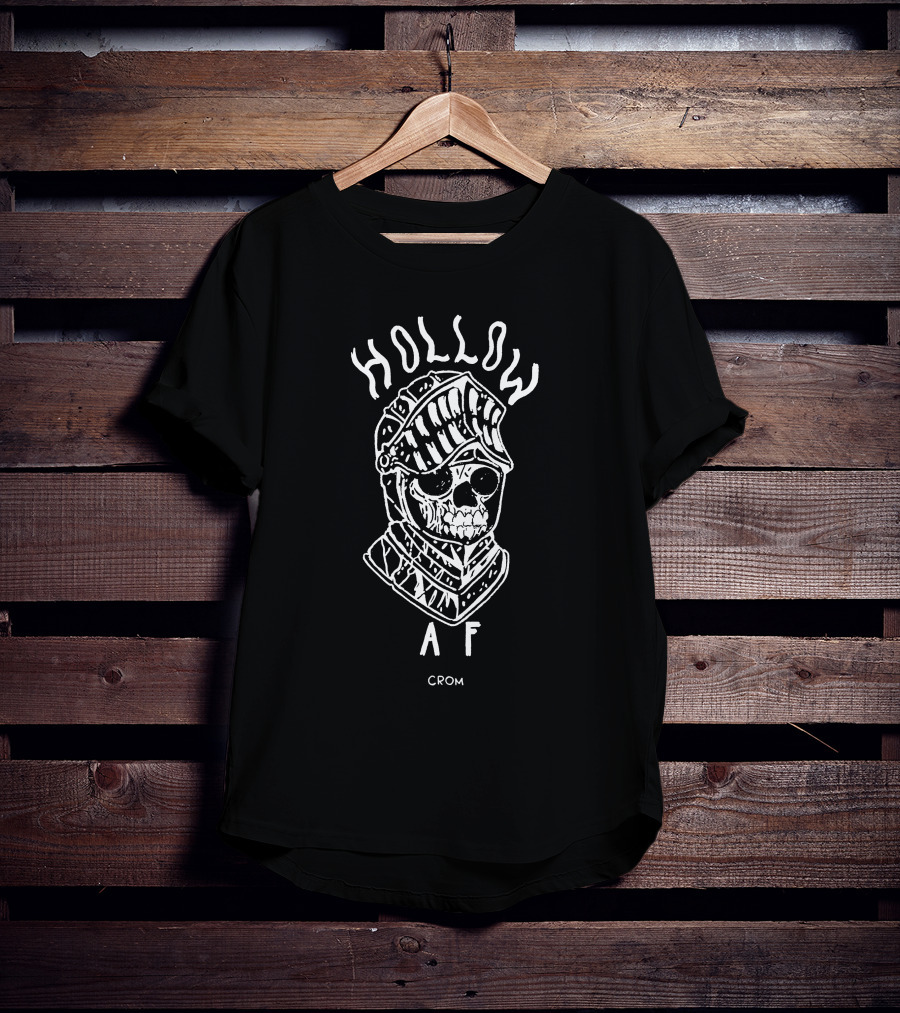 Crom Hollow AF Skull Knight T-Shirt