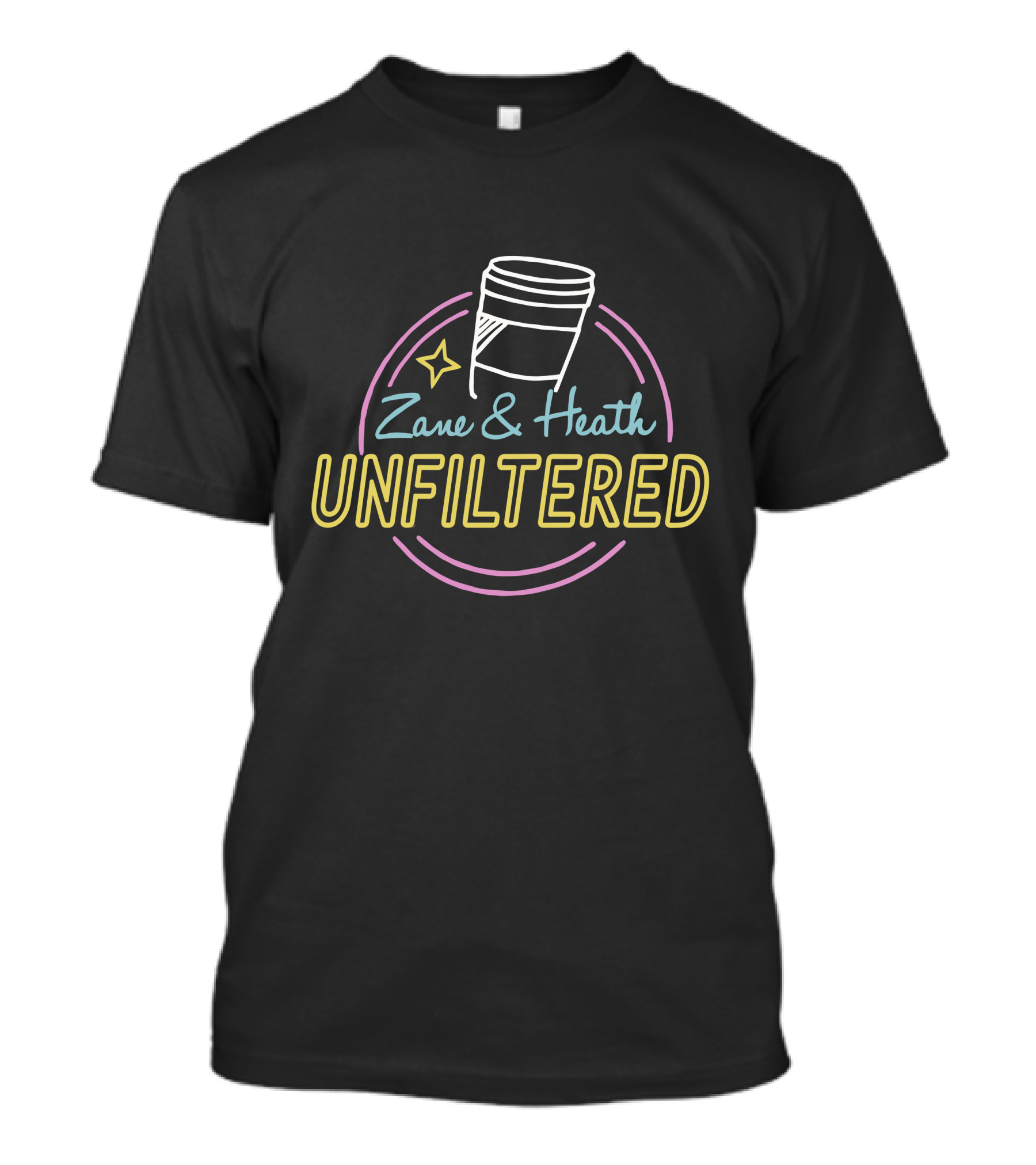 Zane And Heath Unfiltered Neon Coffee Cup T-Shirt