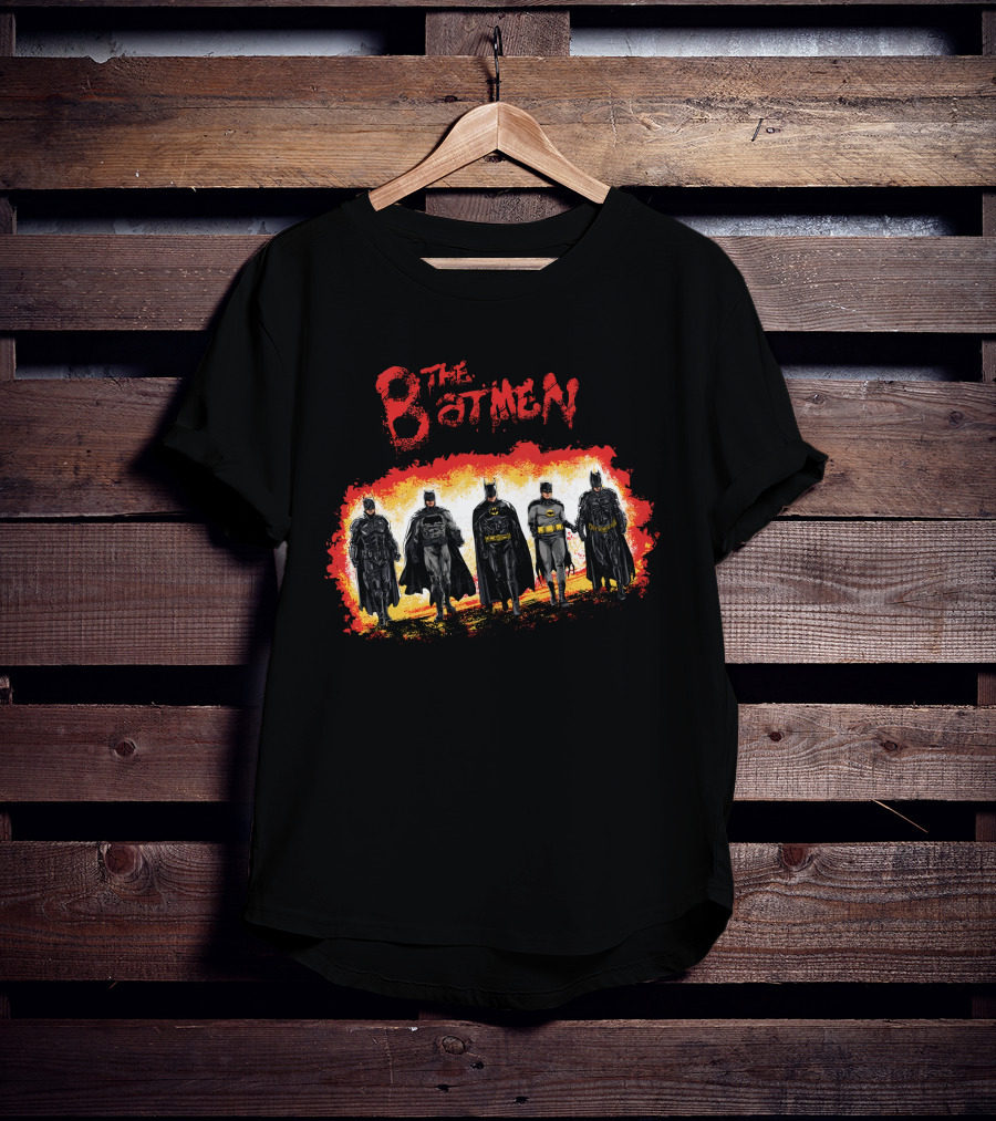 The Batmen Vintage Comic Style Heroes Ensemble T-Shirt
