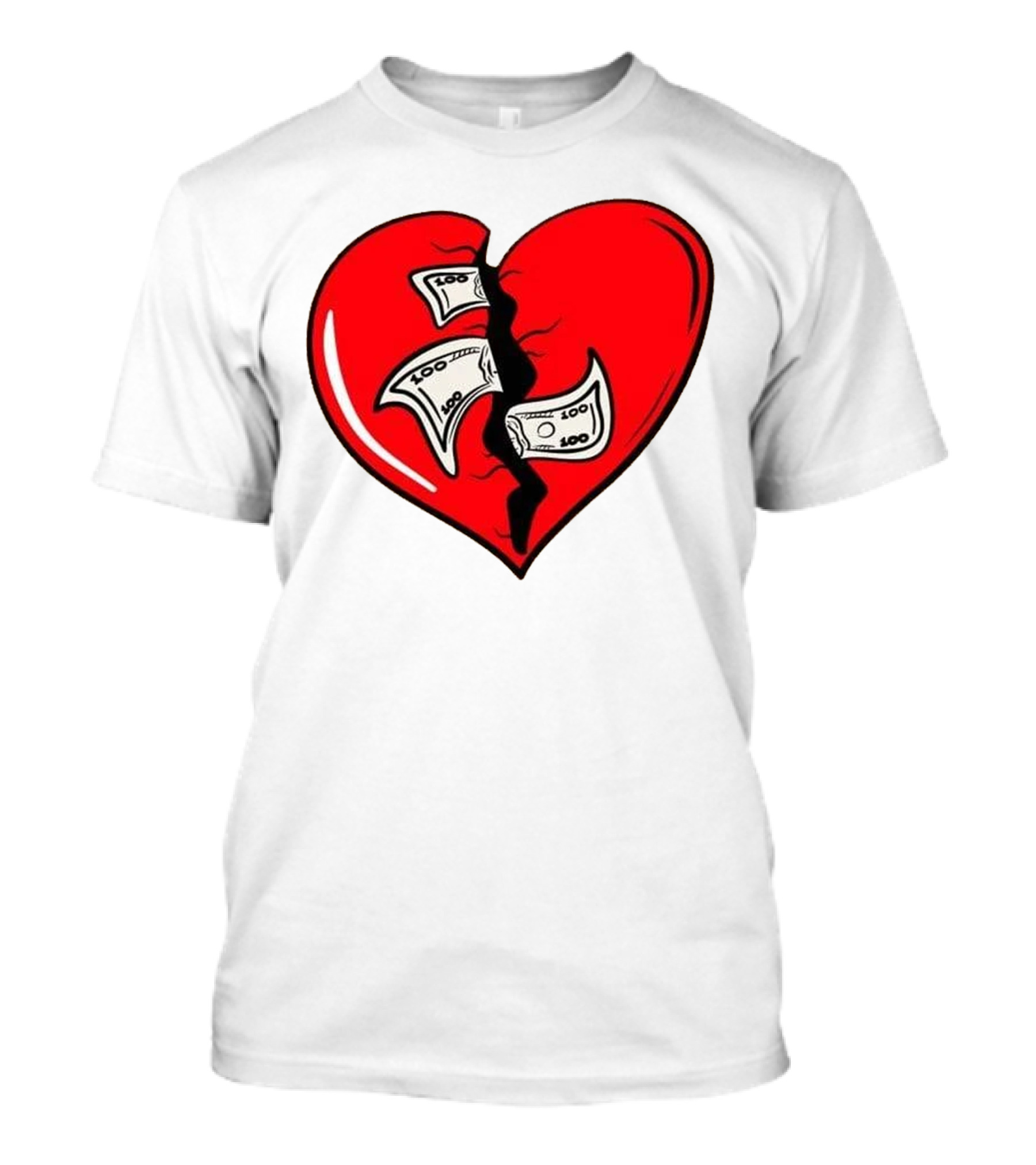 Baws Heart Broken With Money Inside T-Shirt