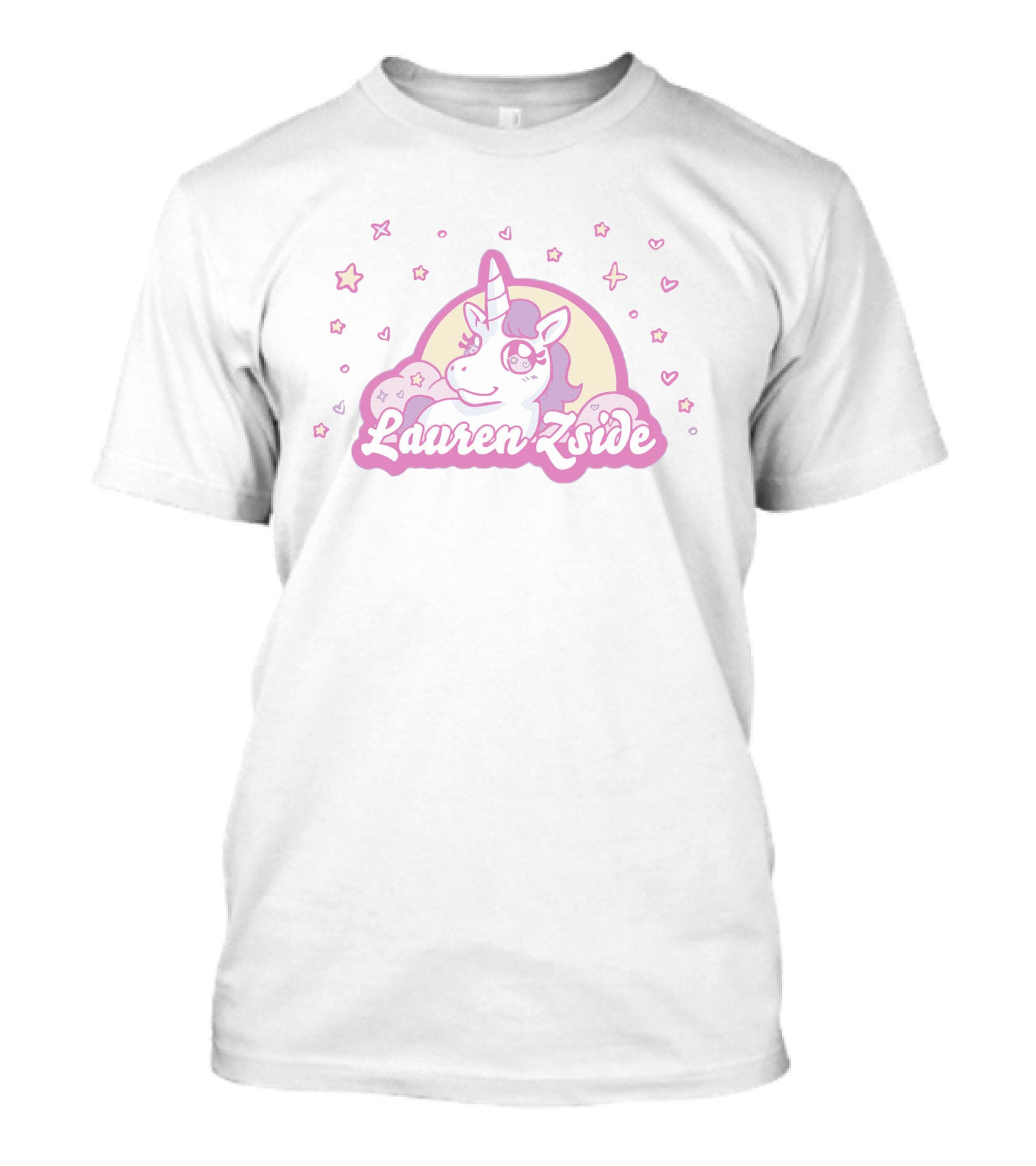 Laurenzside Unicorn Stars Hearts T-Shirt