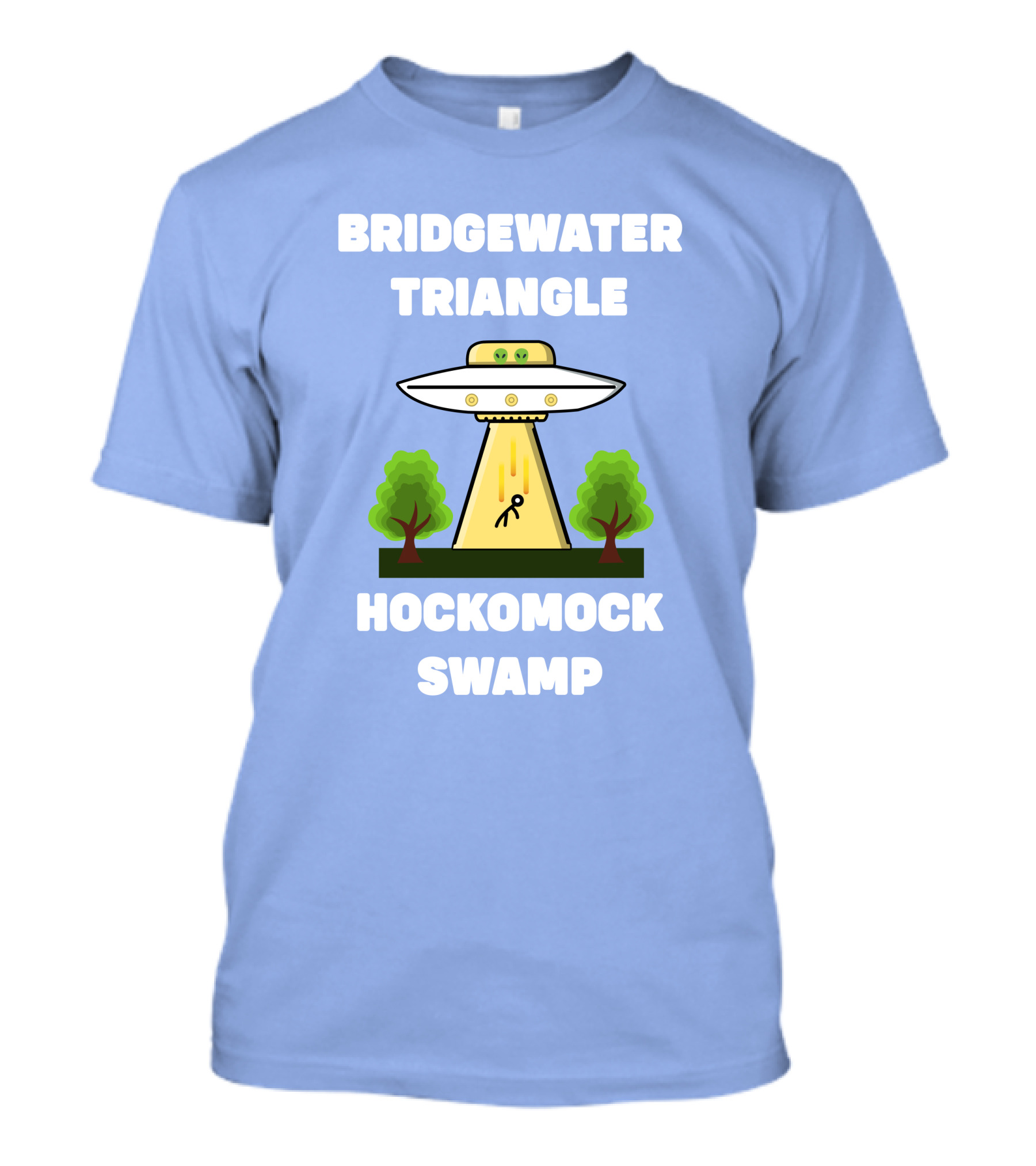 Bridgewater Triangle Hockomock Swamp UFO Alien Abduction Scene T-Shirt