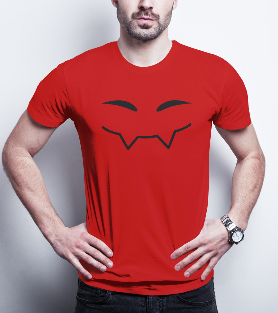 Badboyhalo Fang Face Red Pullover T-Shirt