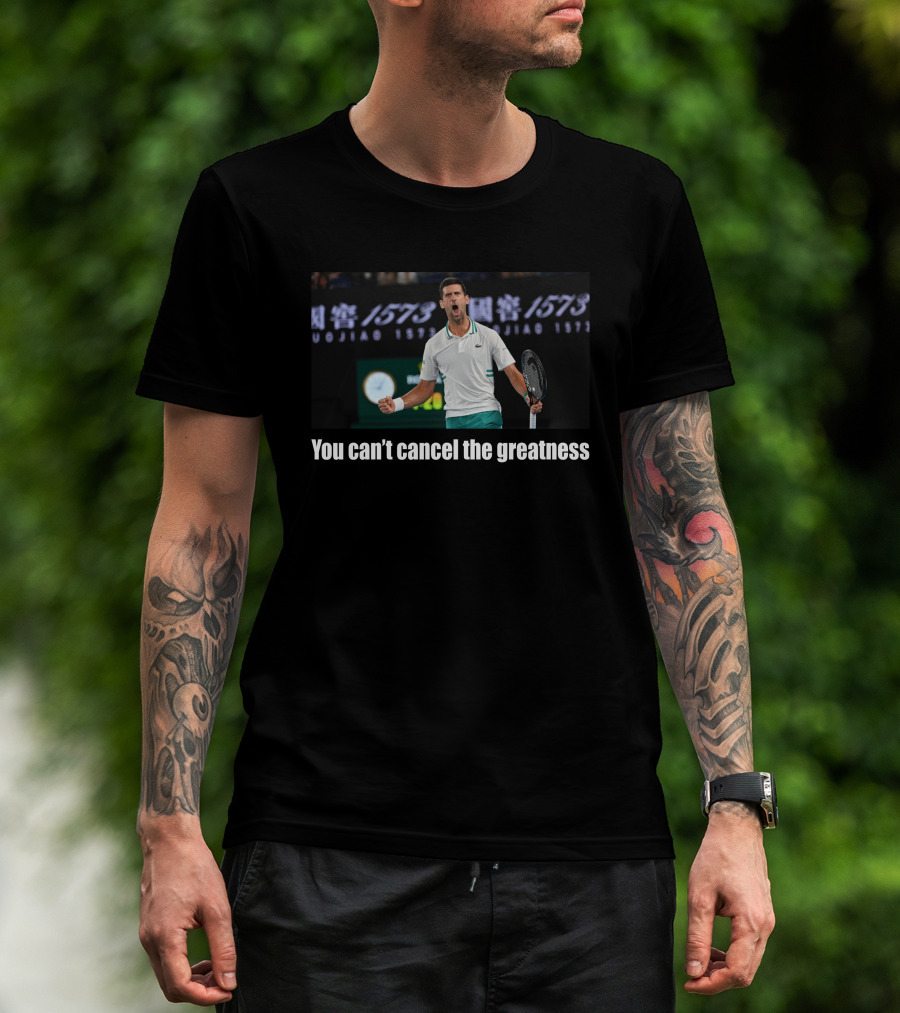 You Can't Cancel The Greatness Tennis Champion T-Shirt