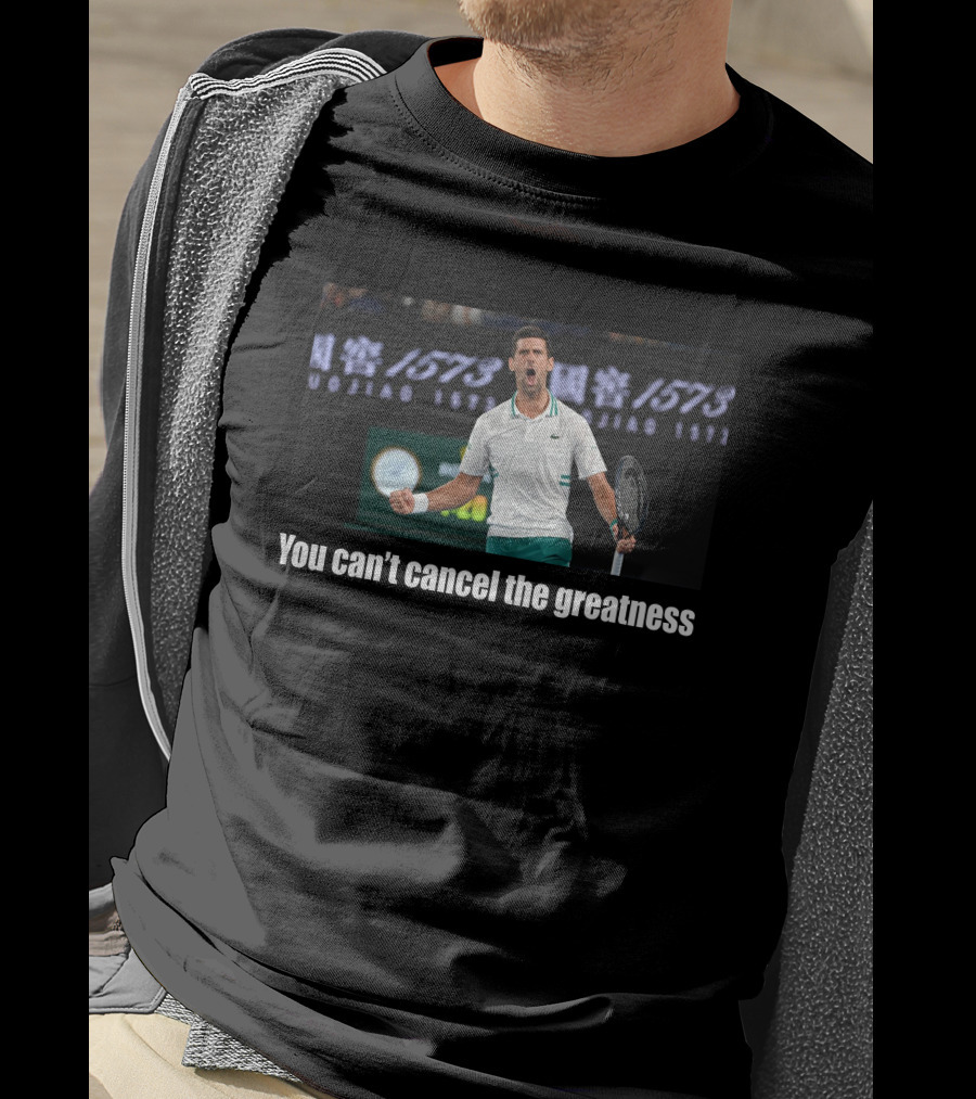 You Can't Cancel The Greatness Tennis Champion T-Shirt