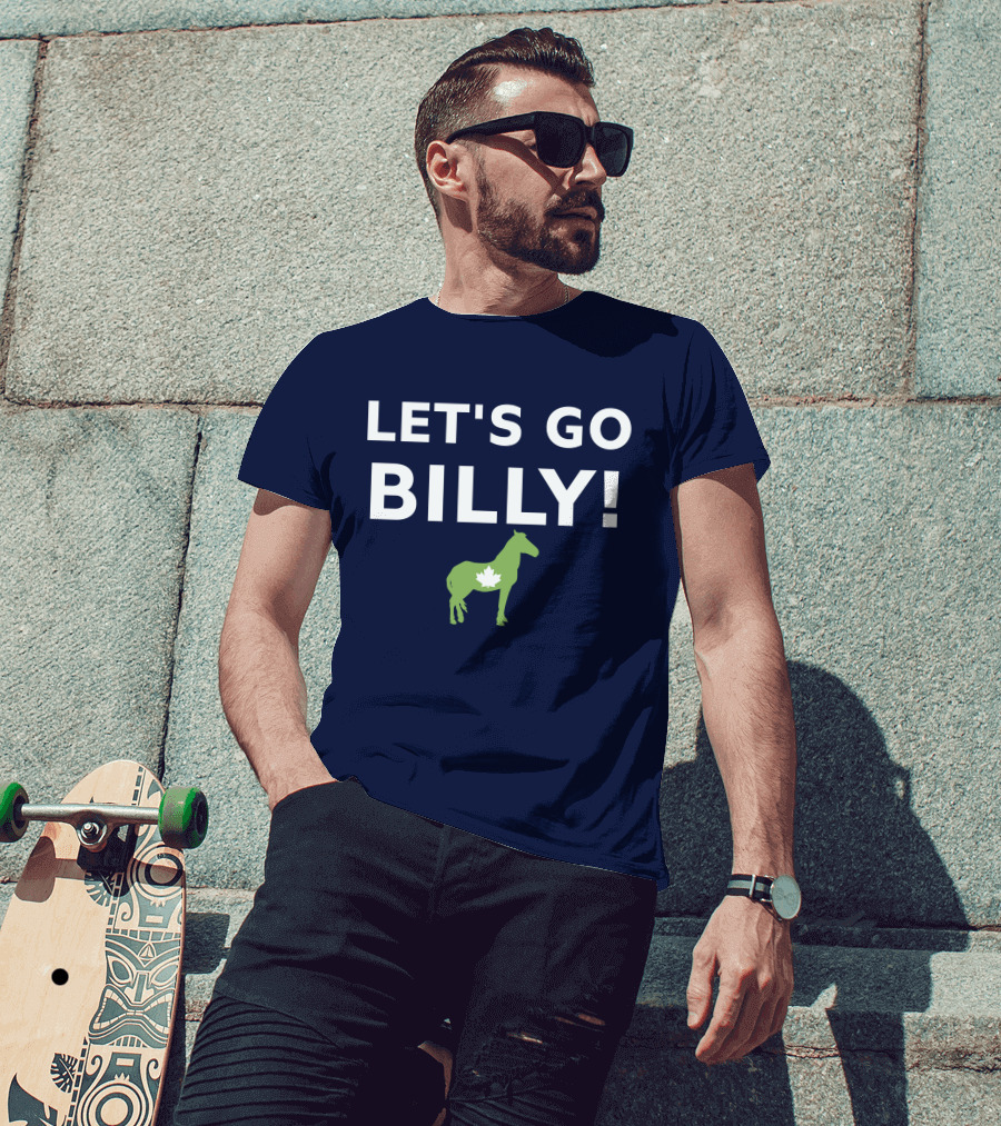 LET'S GO BILLY Maple Leaf Horse Canada Spirit T-Shirt