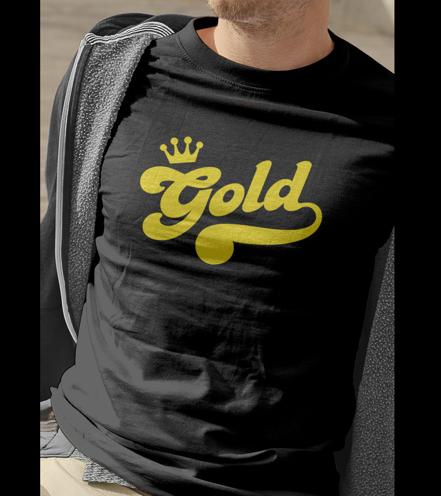 Lamar Jackson Gold Funko Crown T-Shirt