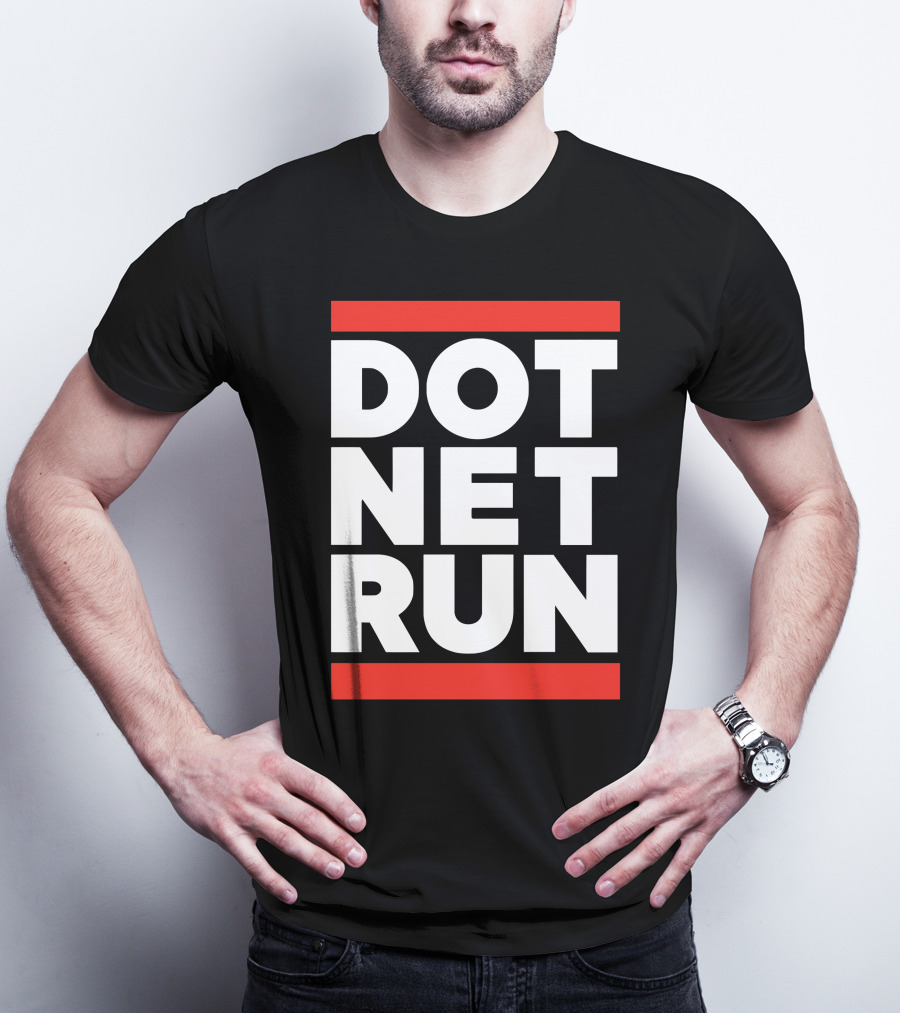 DOT NET RUN Scott Hanselman T-Shirt