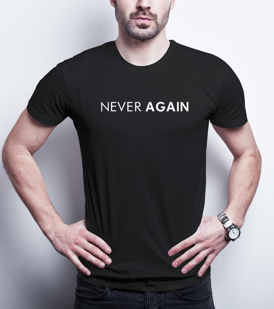NEVER AGAIN Leody De Guzman T-Shirt